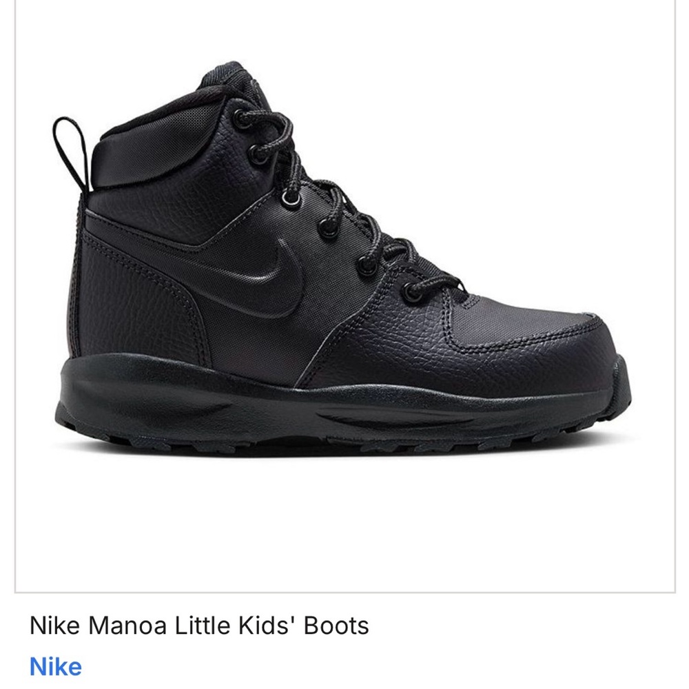 Nike Black Rugged Leather Boots